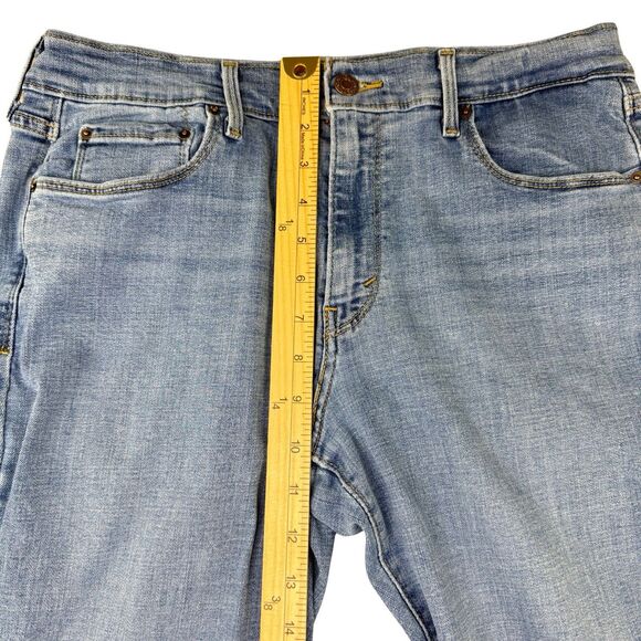 Levi's 505 Jeans Women's Sz14 Blue Straight Leg Stretch Denim Zip Mid-rise 90's - Picture 9 of 17